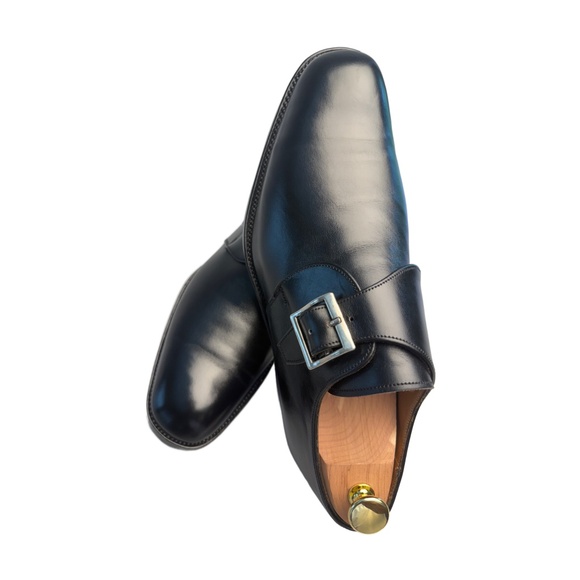 Buckle Monk in Black Calf Leather - Picture 2 of 5